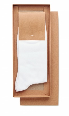 Logo trade business gifts image of: Pair of socks in gift box L