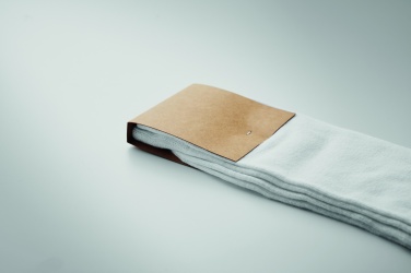 Logo trade promotional gifts image of: Pair of socks in gift box L