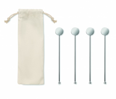 Logo trade corporate gifts picture of: Stainless steel stirrers set