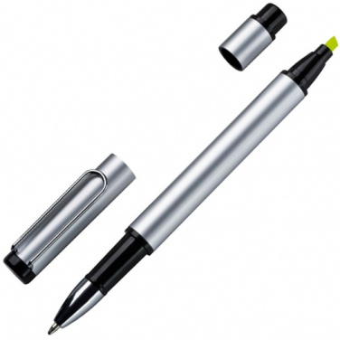 Logo trade promotional merchandise image of: Metal duo pen GETAFE