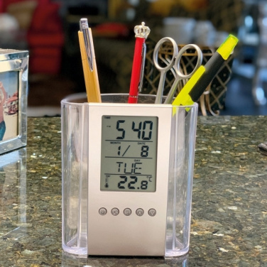 Logotrade promotional items photo of: Acrylic desk pen holder MADRID