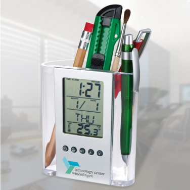 Logo trade promotional product photo of: Acrylic desk pen holder MADRID