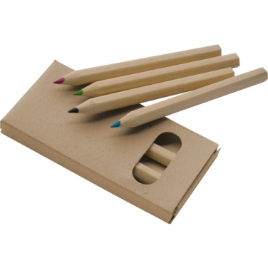 Logo trade advertising products picture of: Wooden crayons MINNIE
