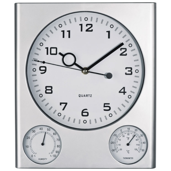 Logo trade corporate gifts image of: Plastic wall clock DEN HAAG