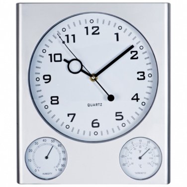 Logo trade promotional gifts image of: Plastic wall clock DEN HAAG