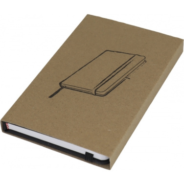 Logo trade promotional merchandise photo of: A6 note book LUBECK