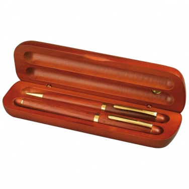 Logotrade promotional merchandise photo of: Rosewood writing set OXFORD