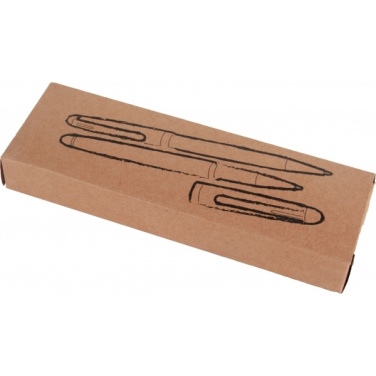 Logotrade promotional gift image of: Rosewood writing set OXFORD