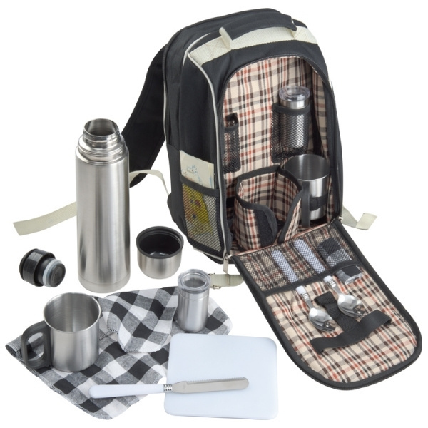 Logo trade promotional products picture of: Luxurious picnic backpack with cool bag GEORGIA