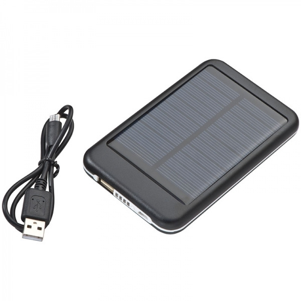 Logo trade promotional item photo of: Solar power bank PHILADELPHIA