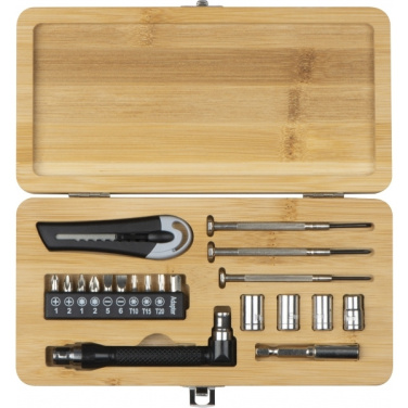 Logo trade promotional item photo of: 22-piece tool set BERINGEN