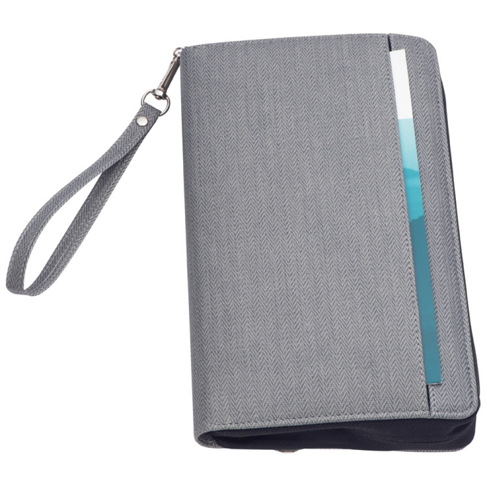 Logo trade promotional merchandise picture of: Travel folder with power bank Almera