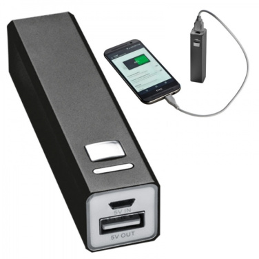 Logotrade corporate gifts photo of: Metal power bank PORT HOPE 2200mAh