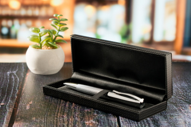 Logo trade promotional gifts image of: Metal ballpen CHESTER