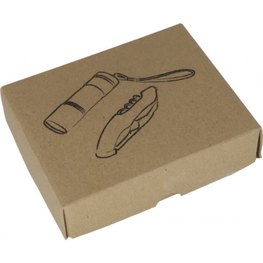 Logo trade promotional giveaways image of: Set torch and pocket knife DOVER