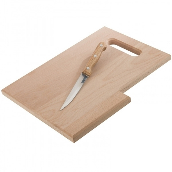 Logotrade corporate gifts photo of: Wooden board with knife LIZZANO