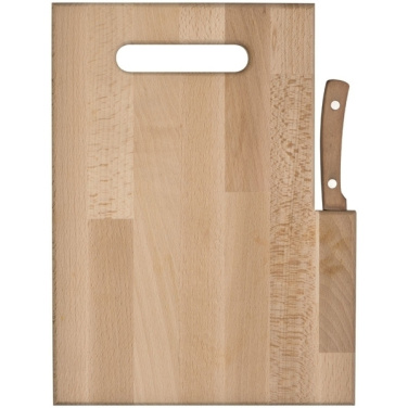 Logo trade promotional product photo of: Wooden board with knife LIZZANO