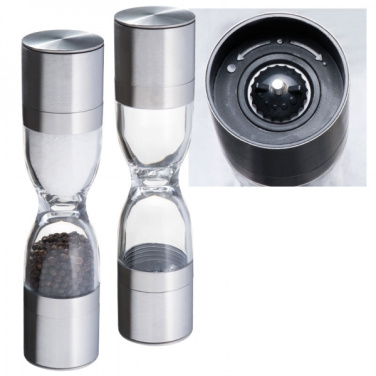 Logo trade promotional merchandise picture of: Salt and pepper mill 2-in-1 ROME
