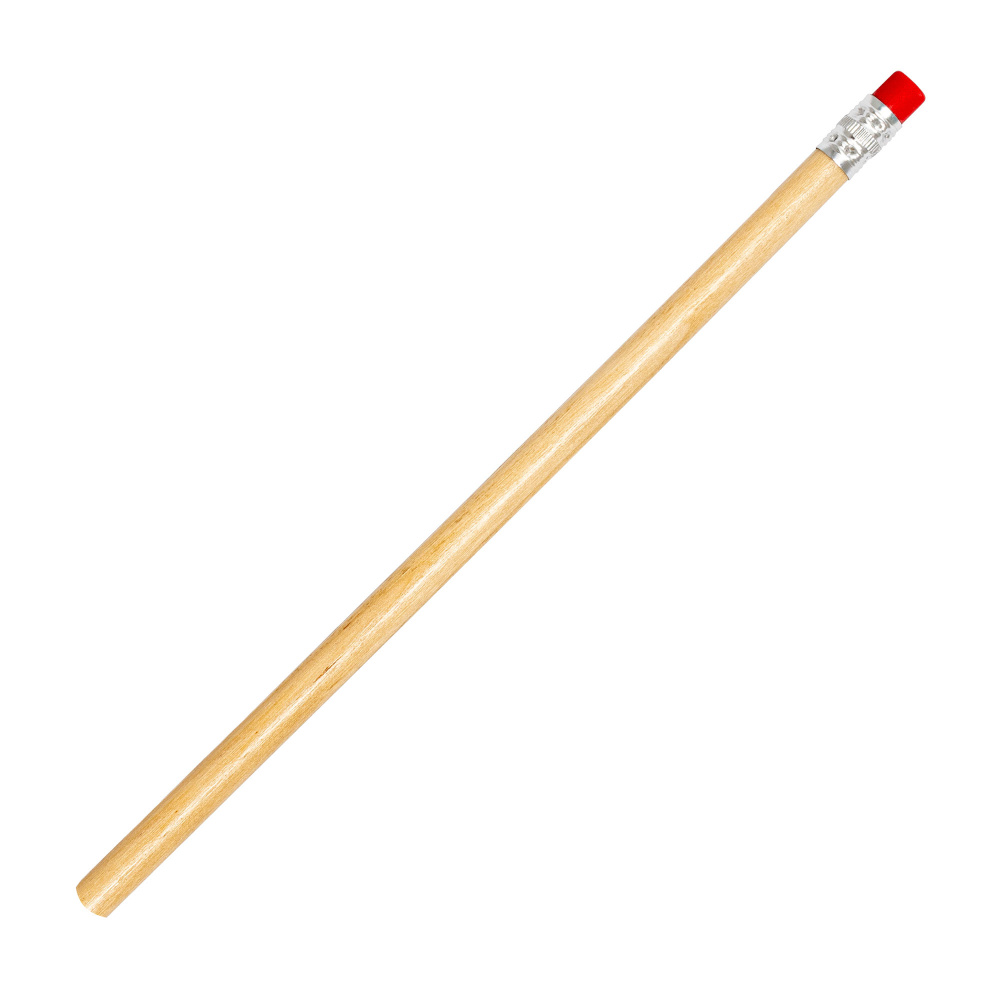 Logotrade promotional item picture of: Pencil with eraser HICKORY