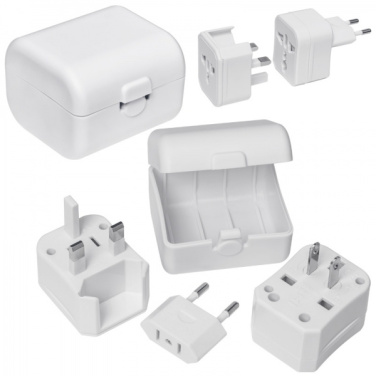 Logo trade promotional items image of: Travel adapter PERU