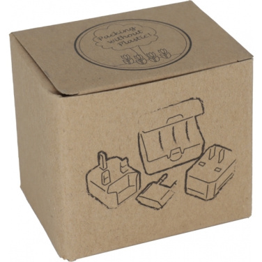 Logo trade promotional gifts picture of: Travel adapter PERU