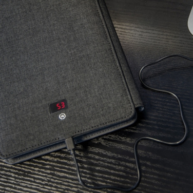 Logo trade promotional giveaways image of: Power bank folder Leno