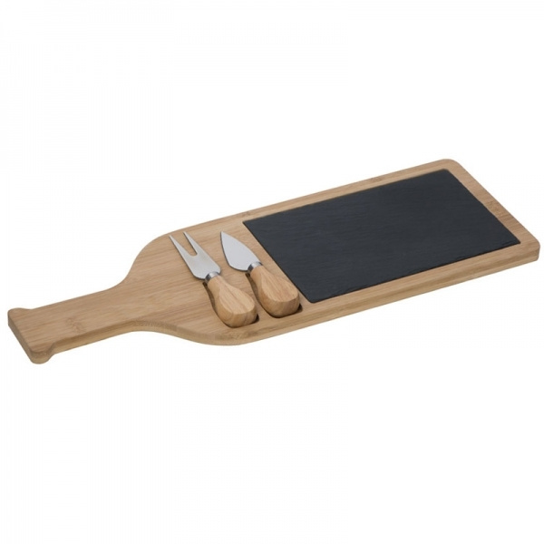 Logotrade business gift image of: Cheese chopping board with slate plate CALAIS