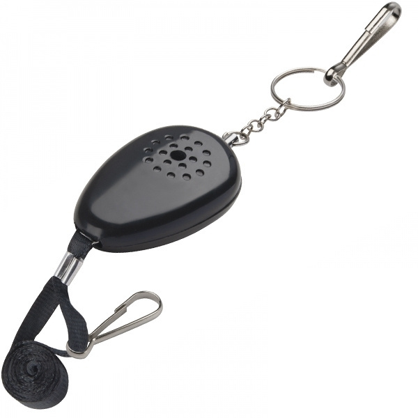 Logo trade business gifts image of: Keyring with alarm function OVADA