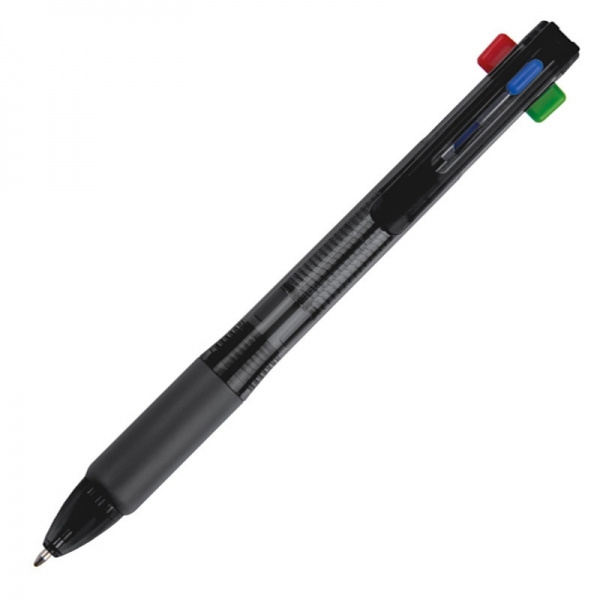 Logo trade business gift photo of: Plastic ballpen 4in1 NEAPEL