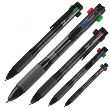Logotrade promotional item image of: Plastic ballpen 4in1 NEAPEL