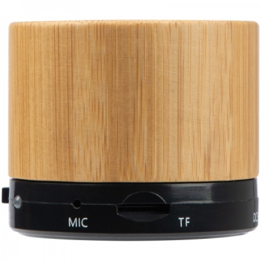 Logo trade promotional gift photo of: Bamboo bluetooth speaker FLEEDWOOD