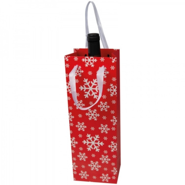 Logotrade promotional item picture of: Wine bag in Christmas design LAPLAND