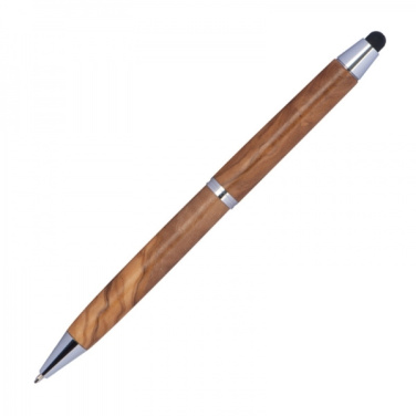 Logo trade business gift photo of: Wooden ballpen with touch function ERFURT