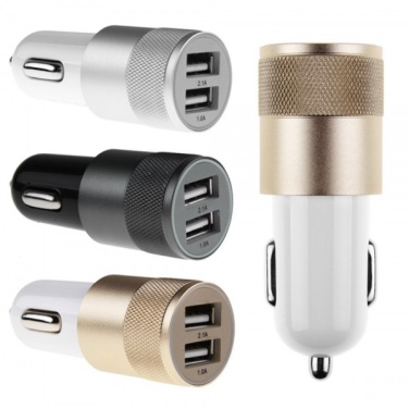 Logo trade advertising products picture of: Metal car charger