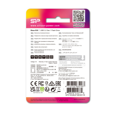 Logo trade promotional giveaways image of: Pendrive Silicon Power Blaze B30 3.1