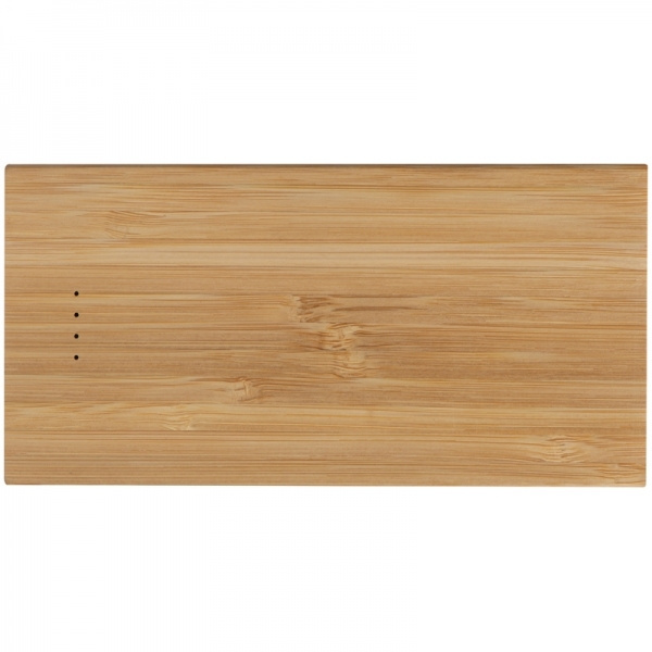 Logo trade promotional gift photo of: Bamboo power bank KATOWICE