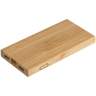 Logotrade promotional products photo of: Bamboo power bank KATOWICE