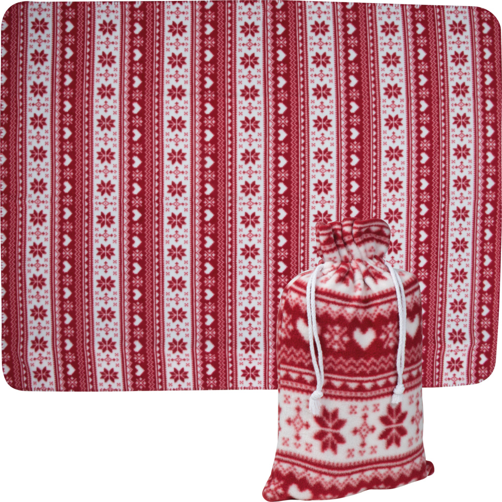 Logotrade promotional item picture of: Christmassy blanket DEBRECEN