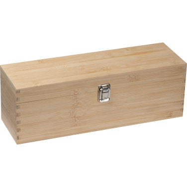 Logotrade promotional gift image of: Wooden wine box SAINT-ETIENNE