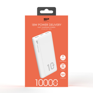 Logo trade business gifts image of: POWER BANK SILICON POWER QP15 10000 MAH