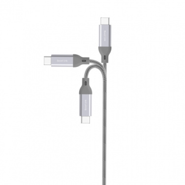 Logotrade promotional giveaway image of: Nylon data transfer cable LK30 Type - C Quick Charge 3.0