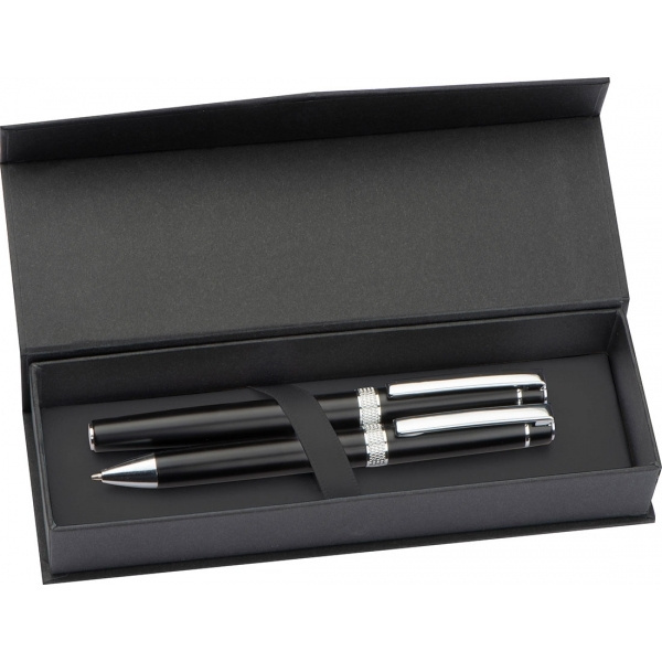 Logo trade promotional products picture of: Metal writing set KARLOVAC