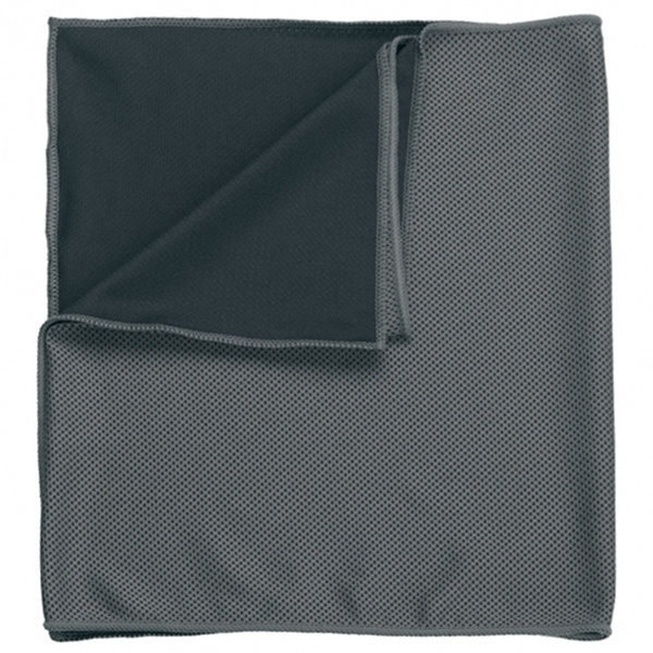 Logo trade promotional items image of: Towel LANAO Schwarzwolf