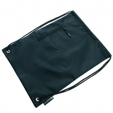 Logo trade promotional products picture of: Drawstring bag NUNAVUT Schwarzwolf