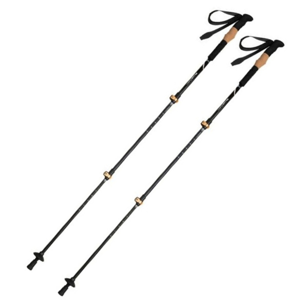 Logotrade promotional merchandise picture of: Trekking poles DENALI Schwarzwolf