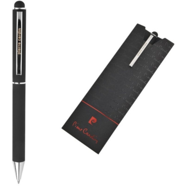 Logo trade promotional items picture of: Metal ballpoint pen, touch pen, soft touch CLAUDIE Pierre Cardin