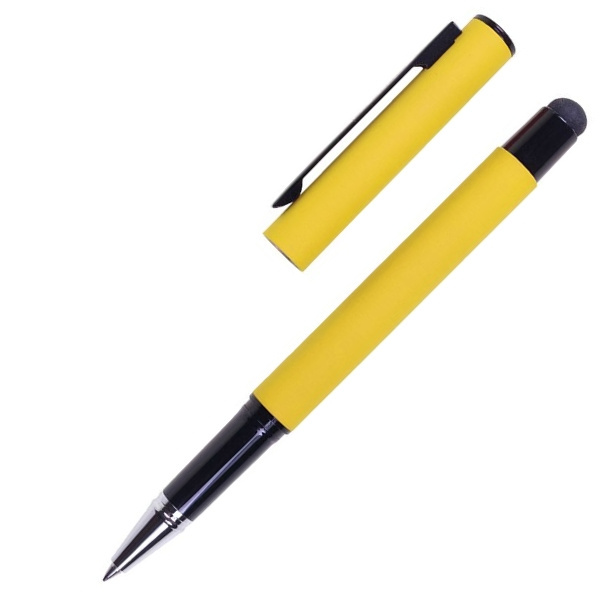 Logotrade promotional giveaway image of: Roller touch pen, soft touch CELEBRATION Pierre Cardin
