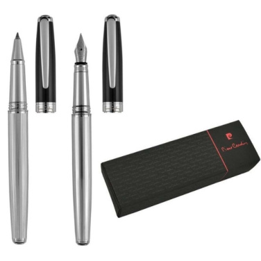 Logotrade promotional merchandise image of: Writing set fountain pen & roller CHRISTOPHE Pierre Cardin