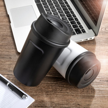 Logotrade promotional product image of: Thermo mug LIARD Schwarzwolf