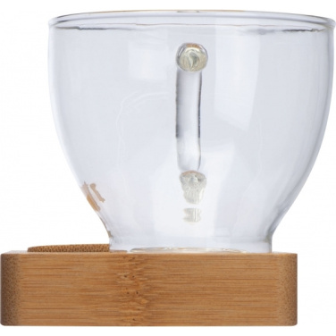 Logotrade business gift image of: Tray with cup and spoon FORMOSA 150 ml